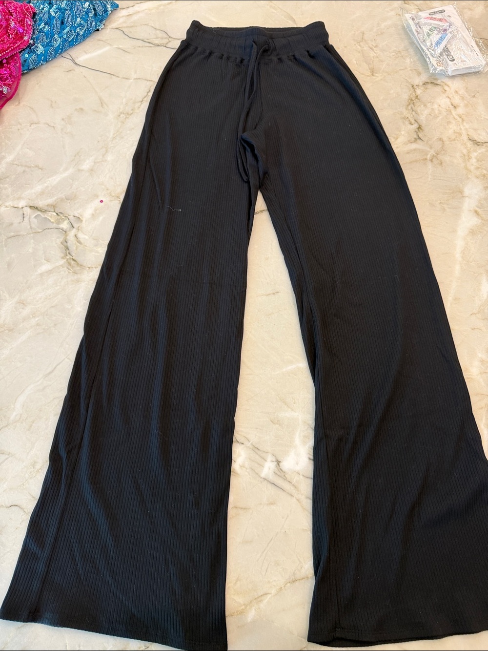 Splendid Black Ribbed Lounge Pants